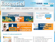 Tablet Screenshot of magazine-essentiel.com